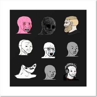 Faces of 4chan Starter Pack - NPC edition Posters and Art